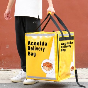OEM Factory for China Food Delivery Bag Takeaway Delivery backpack Package Cooler Bag with Partition Board