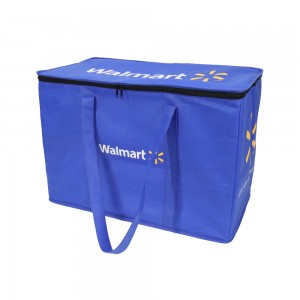 Customized Walmart Heavy Duty Reusable Lightweight Grocery Strong Insulation Thermal Food Delivery Bag Supermaket  ACD-H-048