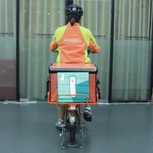 Custom Logo Wifi/4G/Bluetooth Led Screen Food Delivery Bag for Bicycle