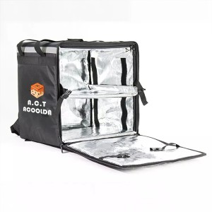 Factory Selling China Food Delivery Pizza Aluminum Foil Packaging Bag Thermal Lunch Bag Disposable Insulated Cooler Bags