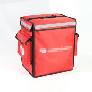 Custom Insulated Thermal Lunch Pizza Food Delivery Cooler Bags 60L Side Pocket ACD-B-011