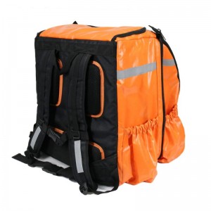 Sturdy Orange 80L Food Delivery Backpack with Thermal Insulation