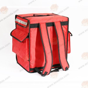 Acoolda Reusable Red Design for China OEM Delivery Bag For Restaurant