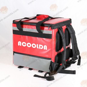 Acoolda JUST EAT food delivery bag personal customized design aluminum foil hot and cold food delivery carry cooler bag