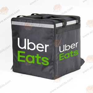 Good Wholesale Vendors Thermal Insulated Delivery Bags -
 Acoolda UBER EATS Black Food Delivery Bags or for Deliveroo Ordering Online Food Transport Bag – ACOOLDA BAGS
