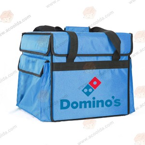 Factory Promotional Insulated Pizza Delivery Bag -
 Red Color Food/Pizza Delivery Bag with heating Panels – ACOOLDA BAGS