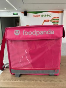500D Food Panda Motorbike Delivery Bag Backpack Style With Insulation ACD-B-150